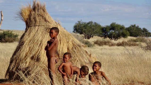 San bushmen kinderen Highlights Namibië Rondreis Op Maat Specialist