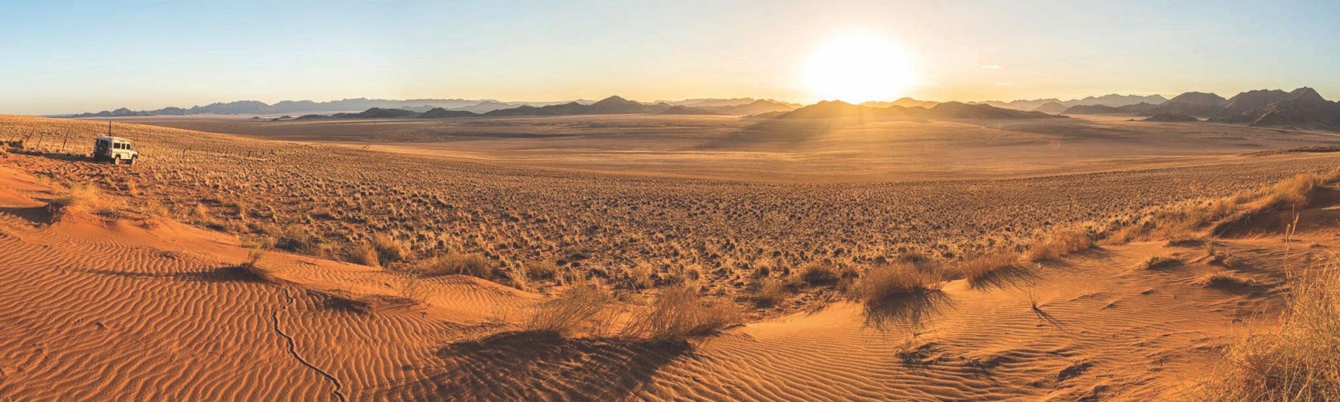 Panorama sunrise Namibie Rondreis Op Maat Specialist