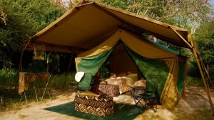 deluxe tent mobile safari accommodatie Botswana