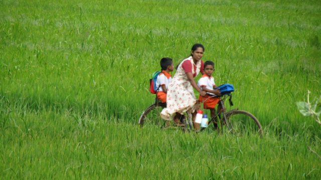 Lokale bevolking fiets Sri Lanka Rondreis Op Maat Specialist